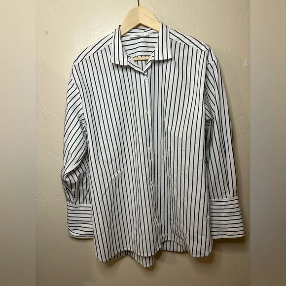FRAME Oversized Striped Top Size S - Picture 6 of 6